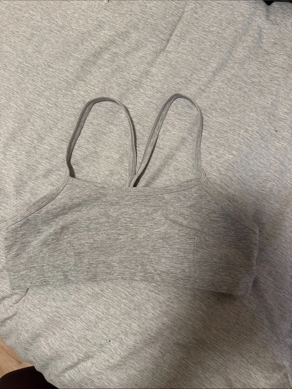 Gray Alo sports bra